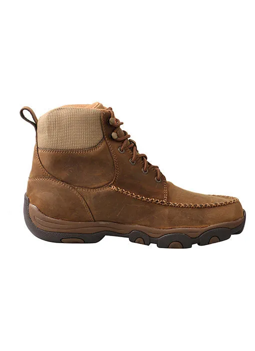 TWISTED X MENS 6" DRIVING MOC HIKER BOOT- WATERPROOF