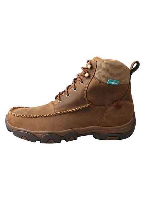 TWISTED X MENS 6" DRIVING MOC HIKER BOOT- WATERPROOF