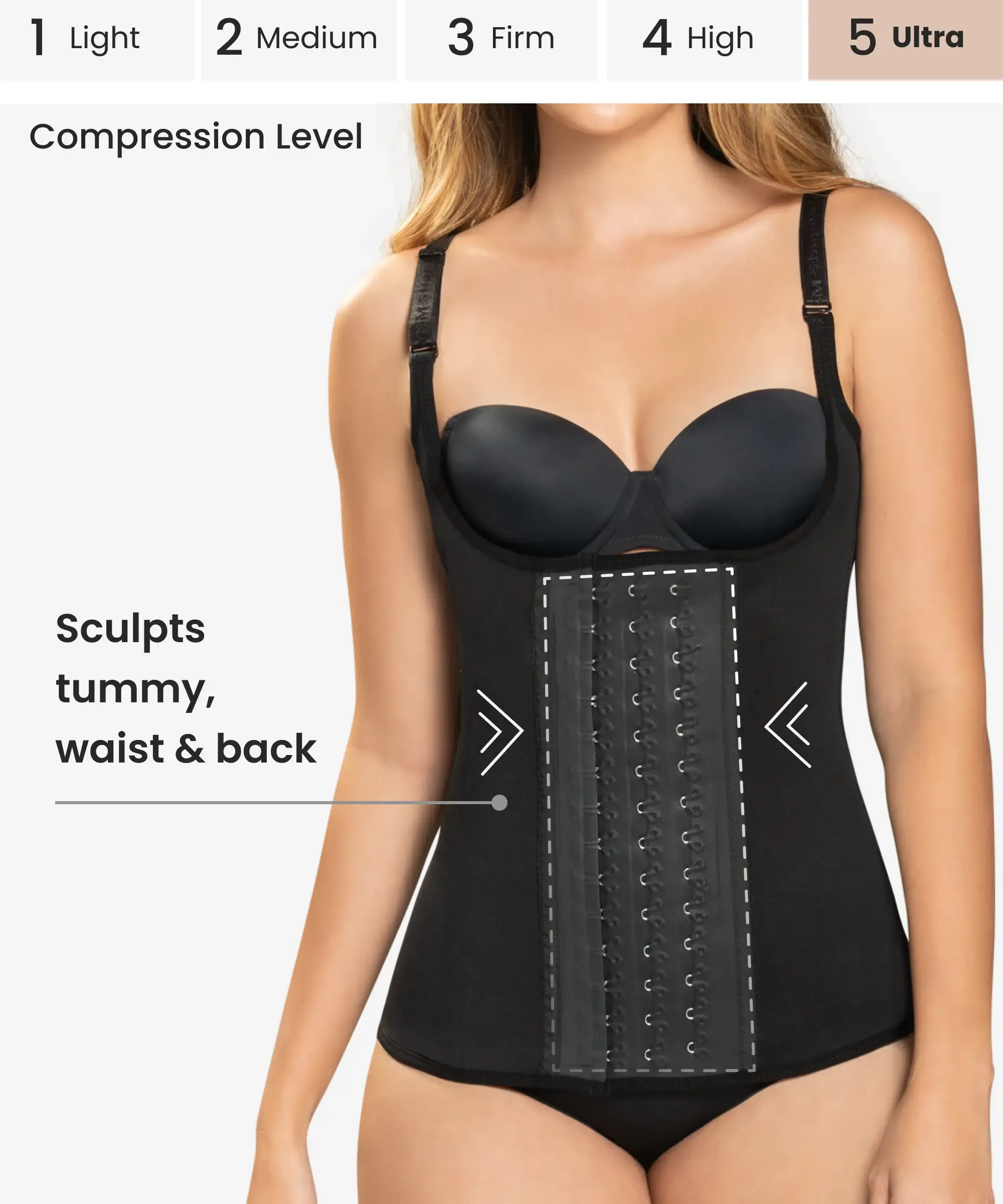 Ultra compressive waist cincher - Style 1331
