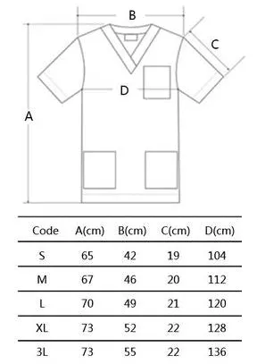 Uniform Scrub Top, 991419-991433, $42.90/piece