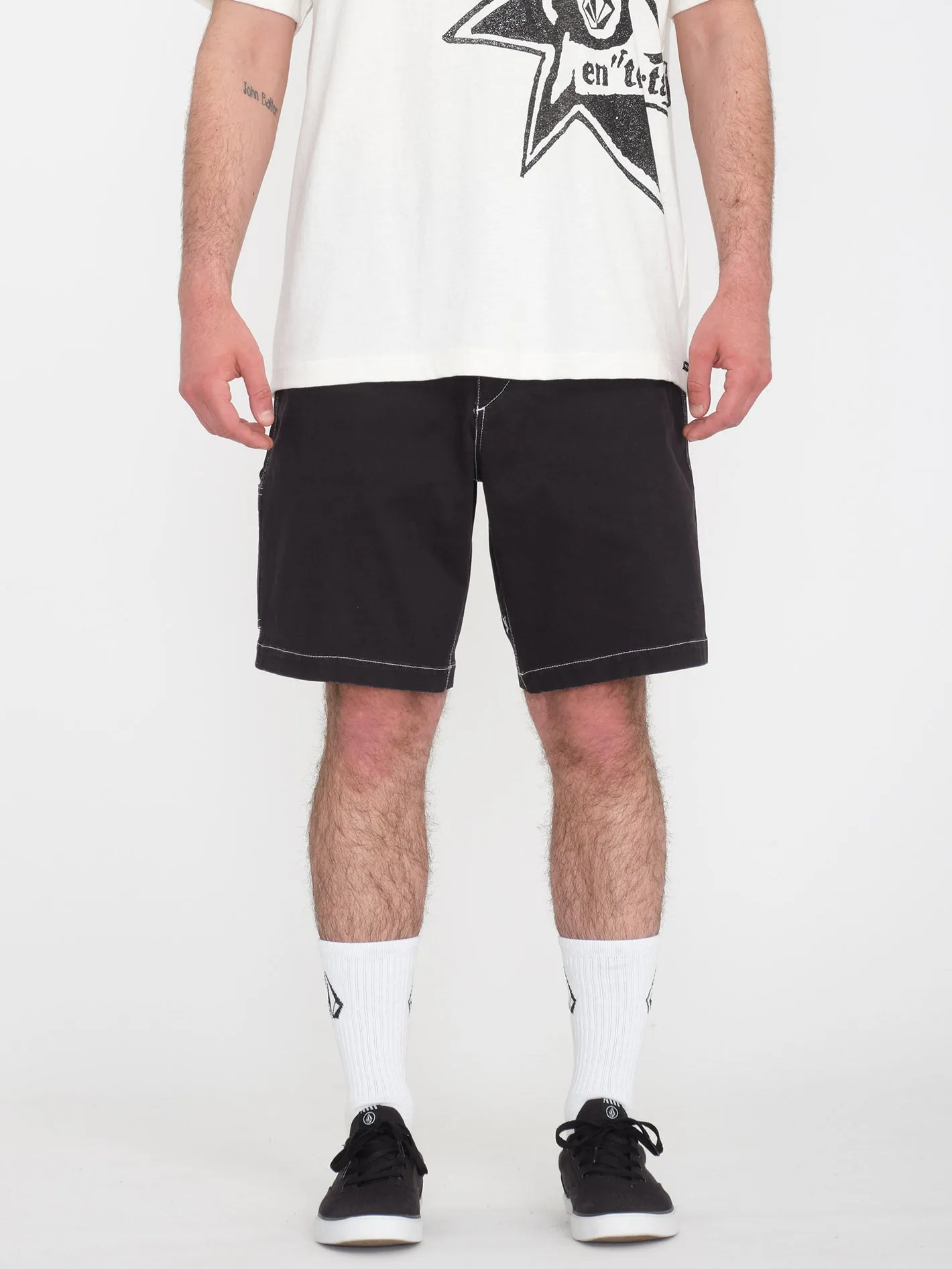 V Ent Hockey Dad 20" Shorts - BLACK