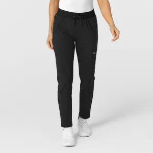 W123 5045 Flex-n-Reach Track Scrub Pants Black
