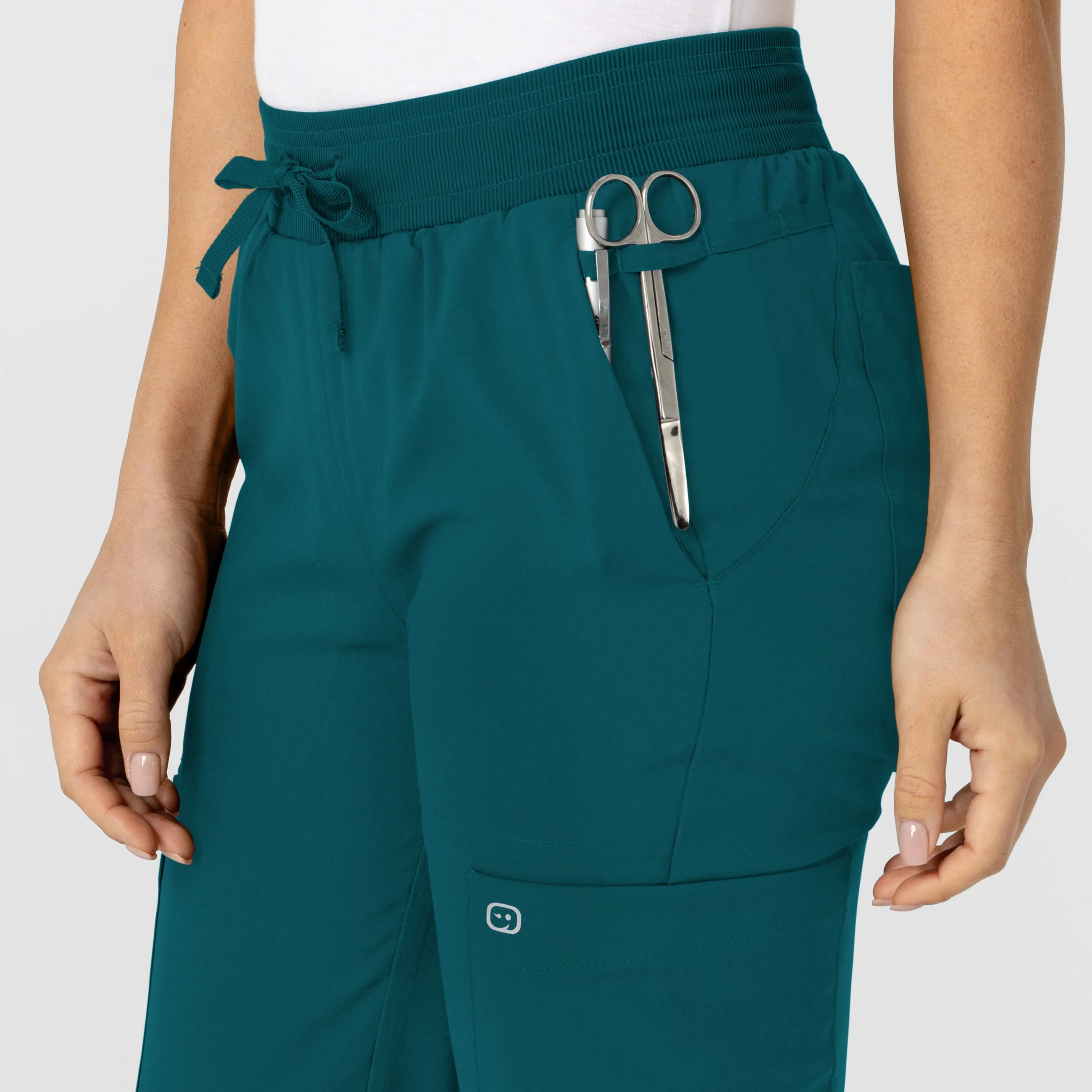 W123 5045 Flex-n-Reach Track Scrub Pants Caribbean
