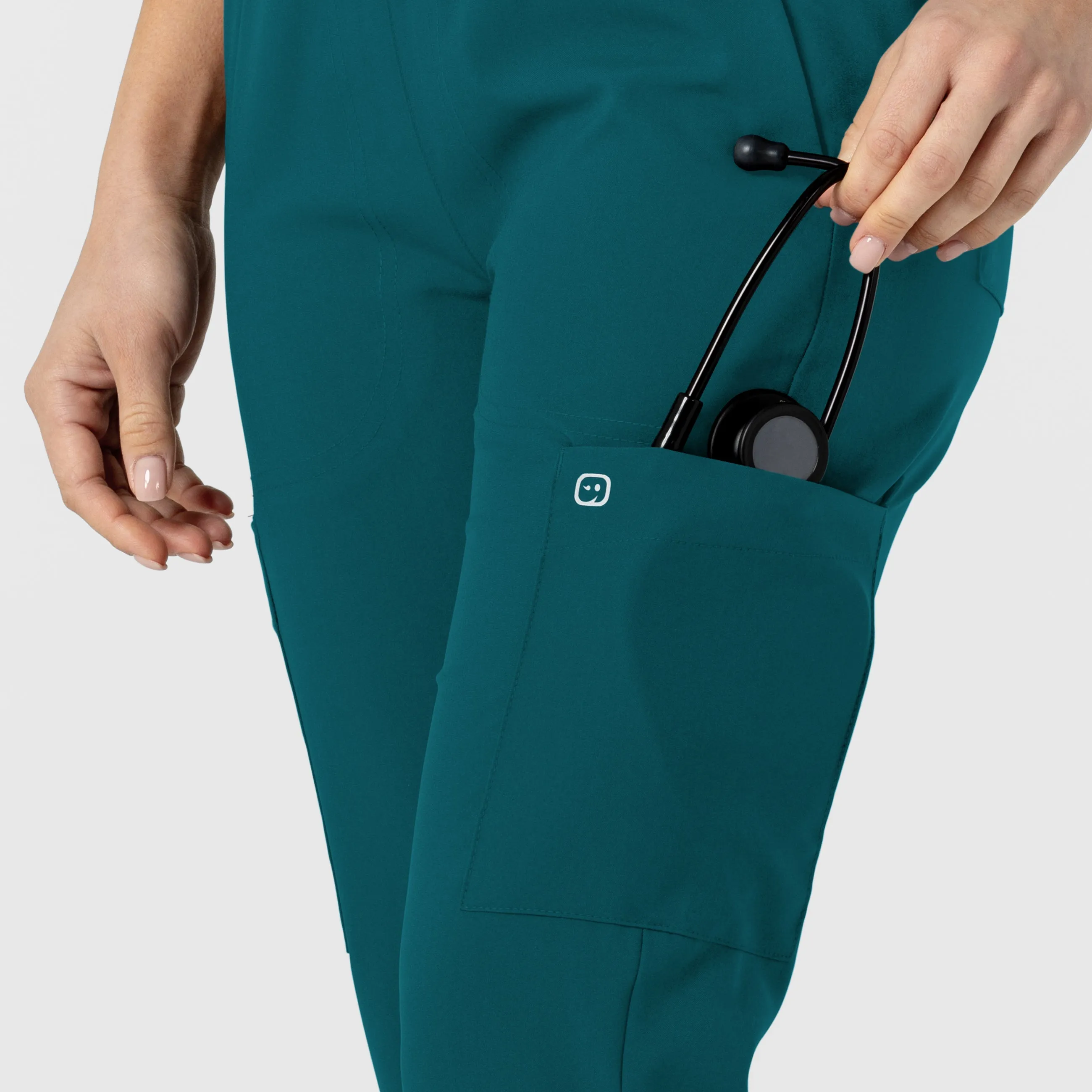 W123 5045 Flex-n-Reach Track Scrub Pants Caribbean
