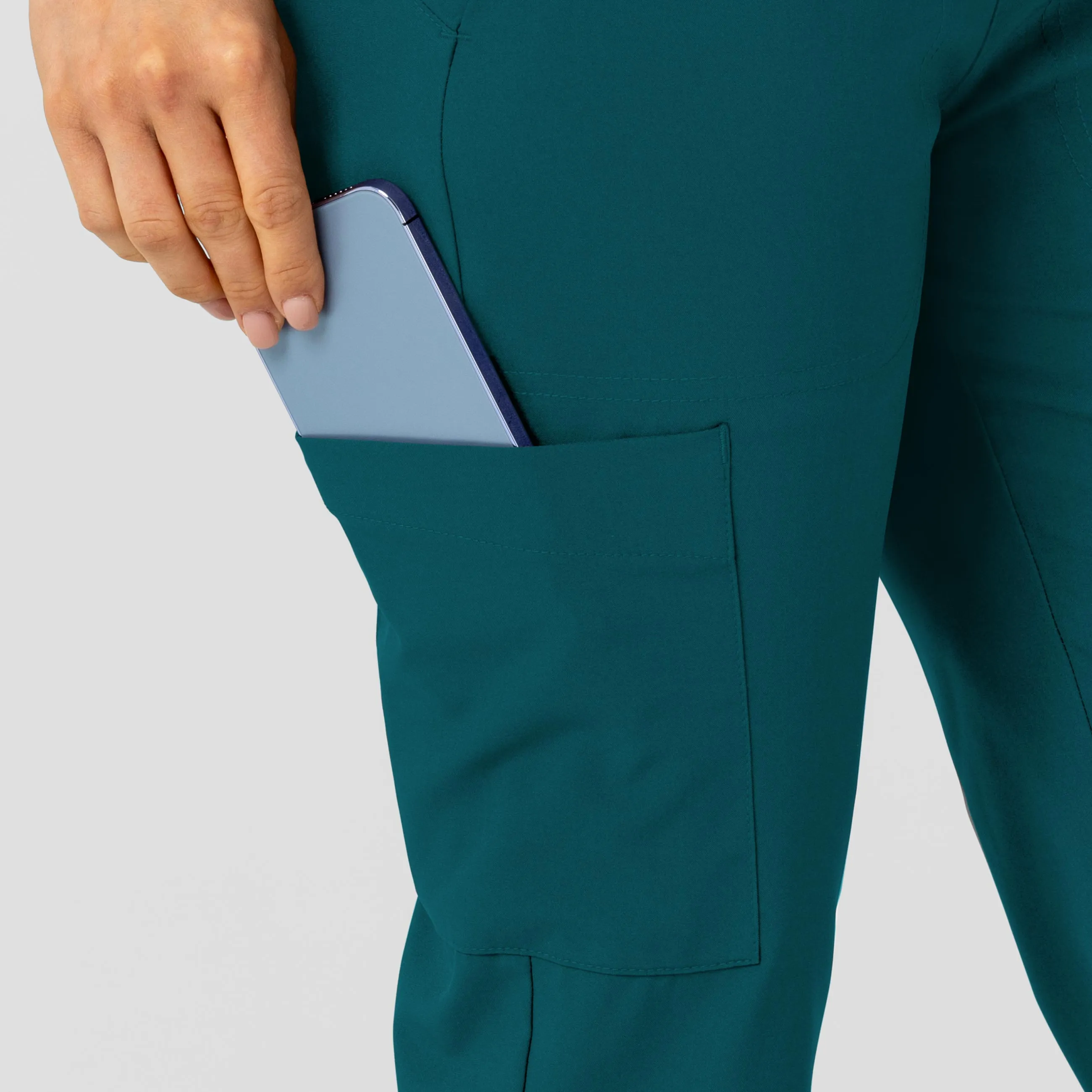 W123 5045 Flex-n-Reach Track Scrub Pants Caribbean