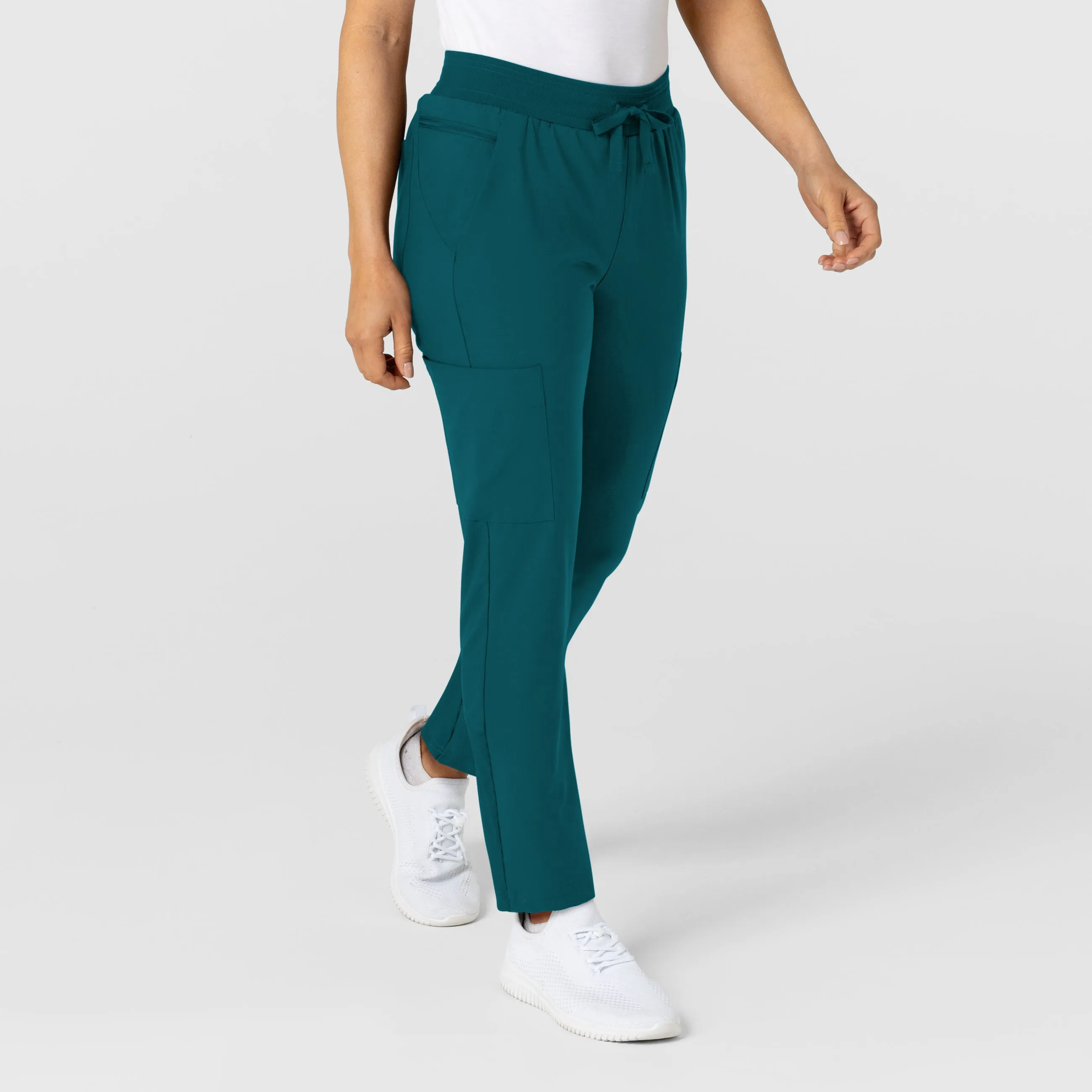 W123 5045 Flex-n-Reach Track Scrub Pants Caribbean
