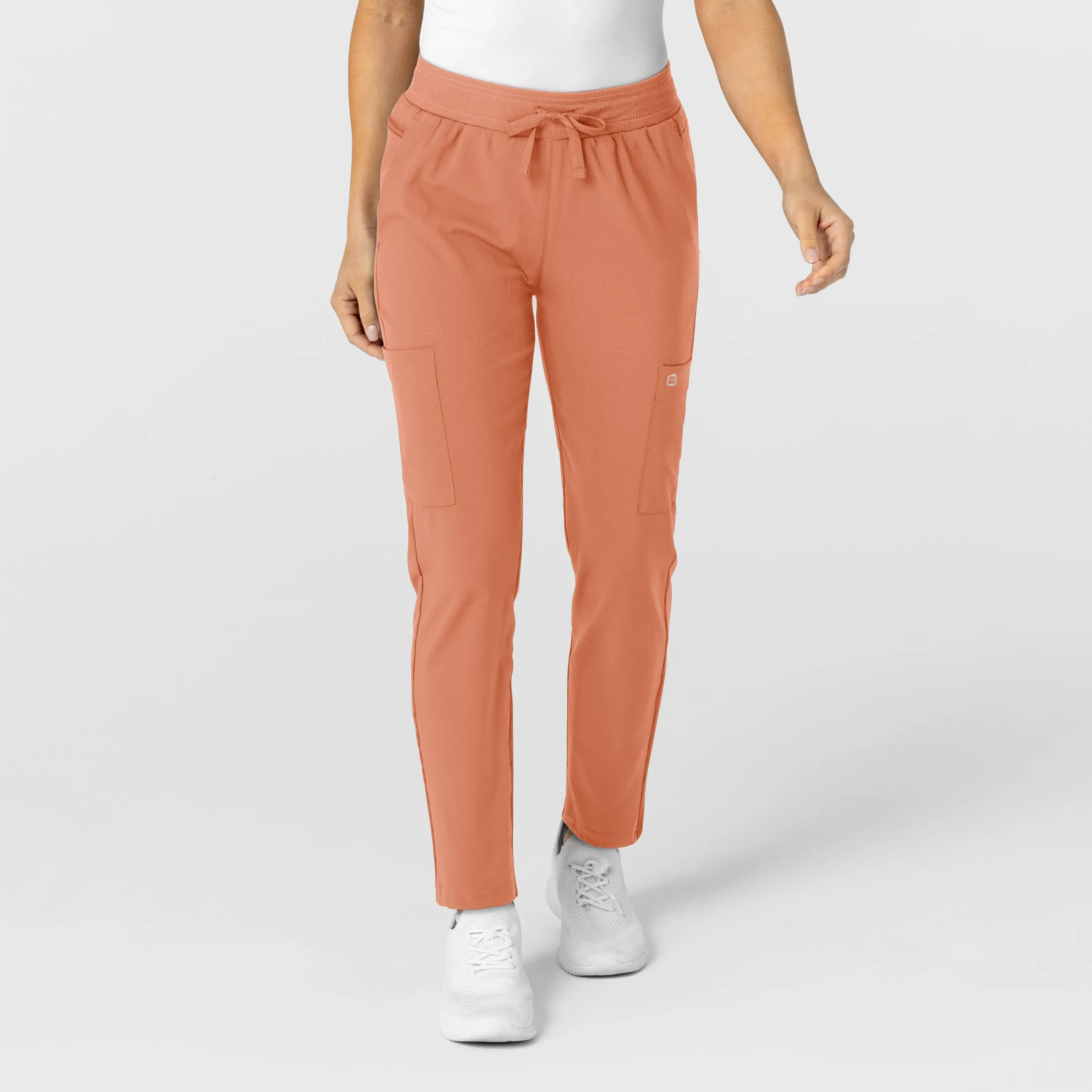 W123 5045 Flex-n-Reach Track Scrub Pants Terracotta