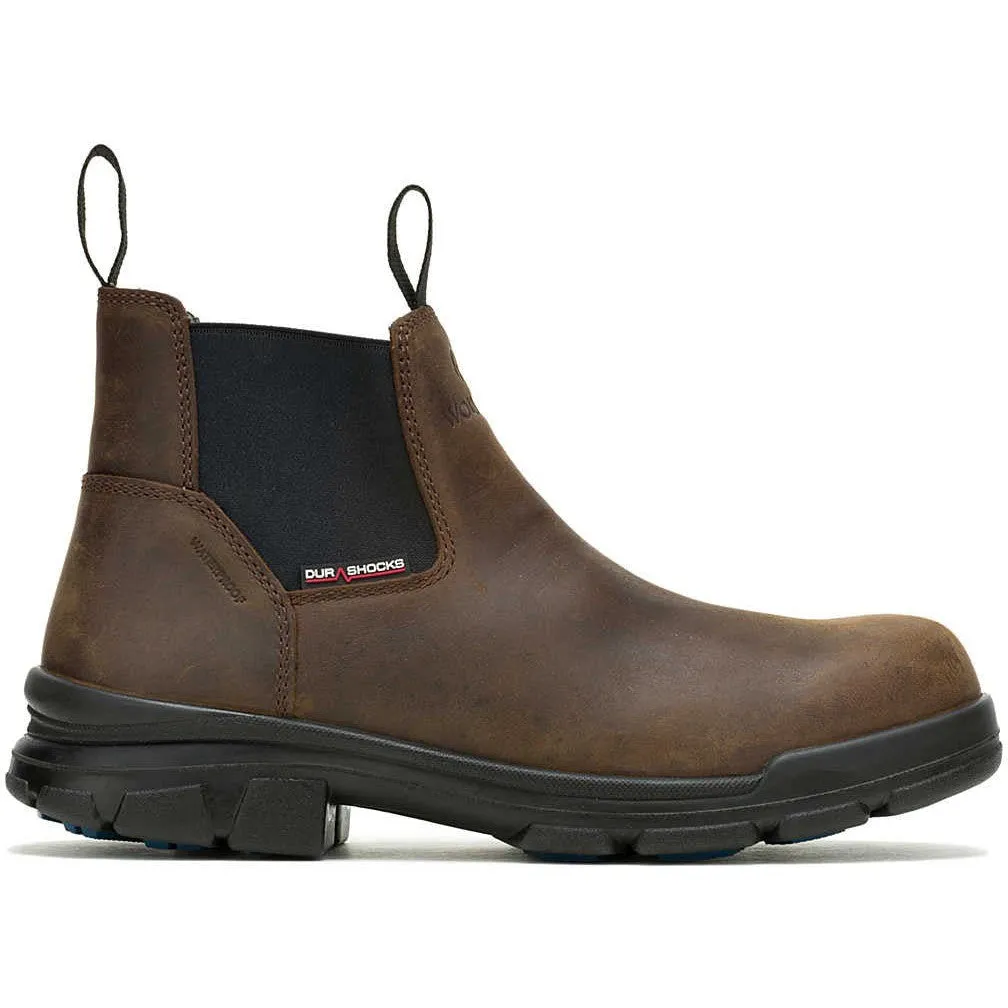 Wolverine Men's Durashocks Icon Comp Toe WP Romeo Work Boot -Brown- W241102