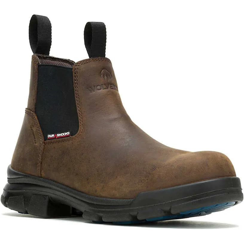 Wolverine Men's Durashocks Icon Comp Toe WP Romeo Work Boot -Brown- W241102
