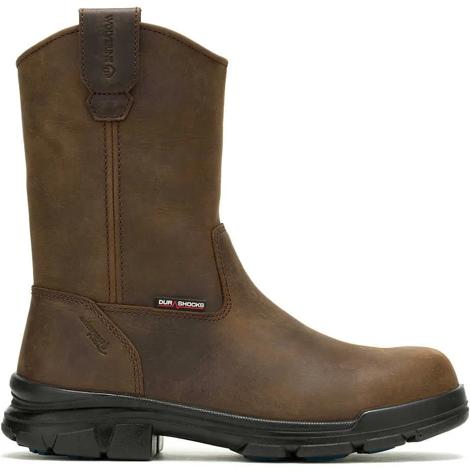 Wolverine Men's Durashocks Icon Comp Toe WP Wellington Work Boot -Brown- W241104