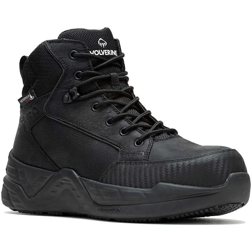 Wolverine Men's ProShift LX 6" Soft Toe WP Work Boot- Black- W240001
