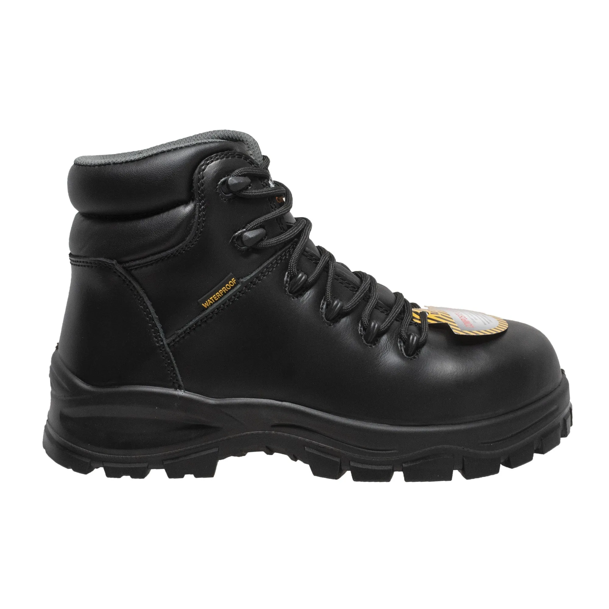 Women's 6" Waterproof Composite Safety Toe Work Boot - 8903-BK