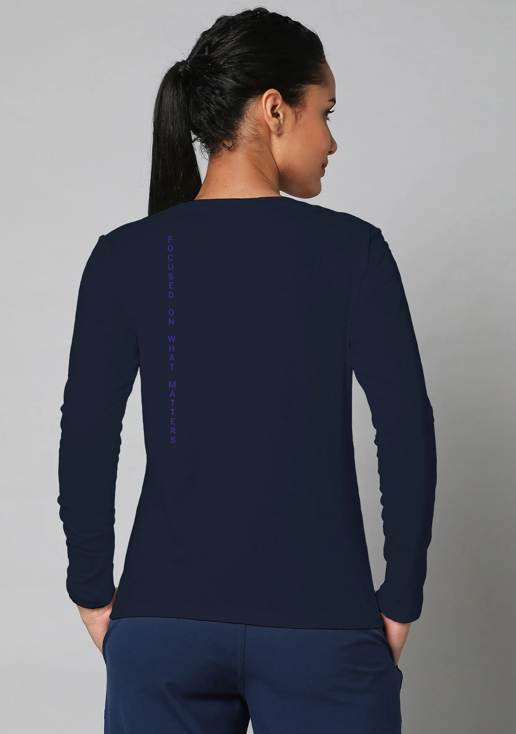 Women's Supersoft L/S (Navy Blue) Underscrub