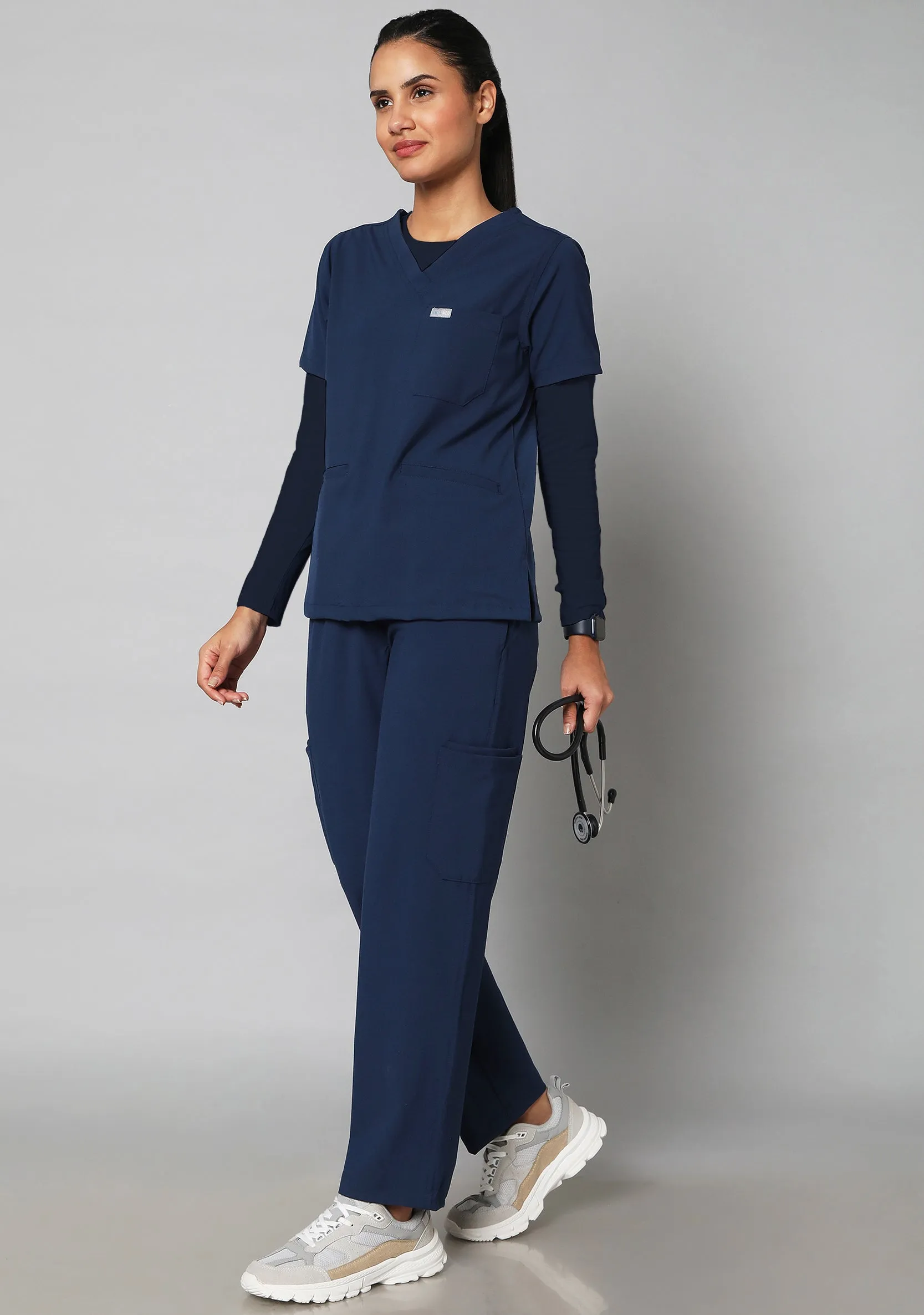 Women's Supersoft L/S (Navy Blue) Underscrub