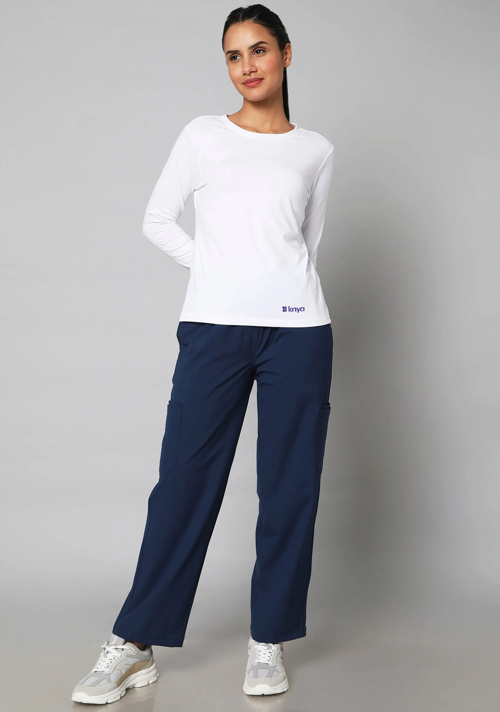 Women's Supersoft L/S (White) Underscrub