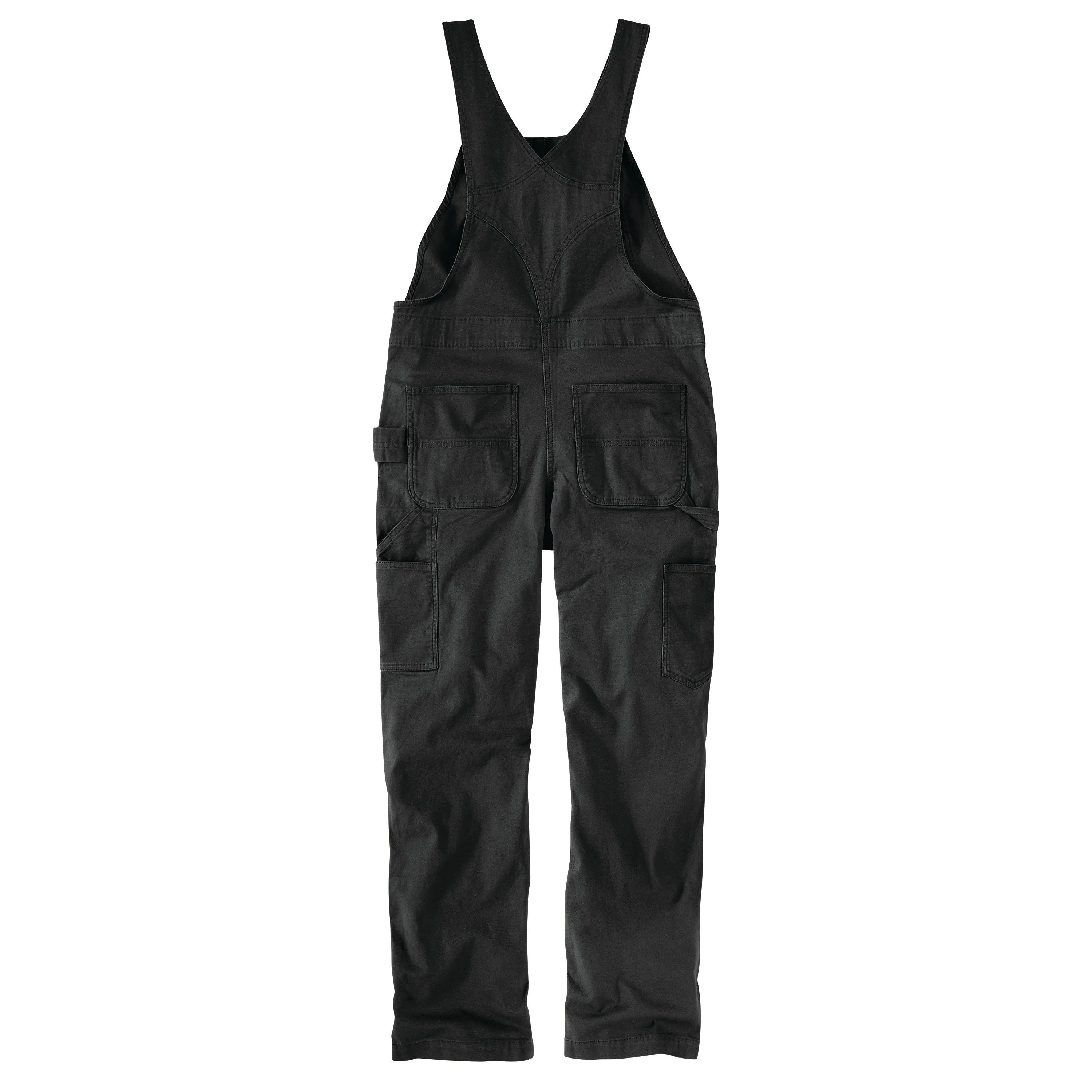 Women's Work Bib Overall  Loose Fit Canvas Rugged Flex® 106001 Black
