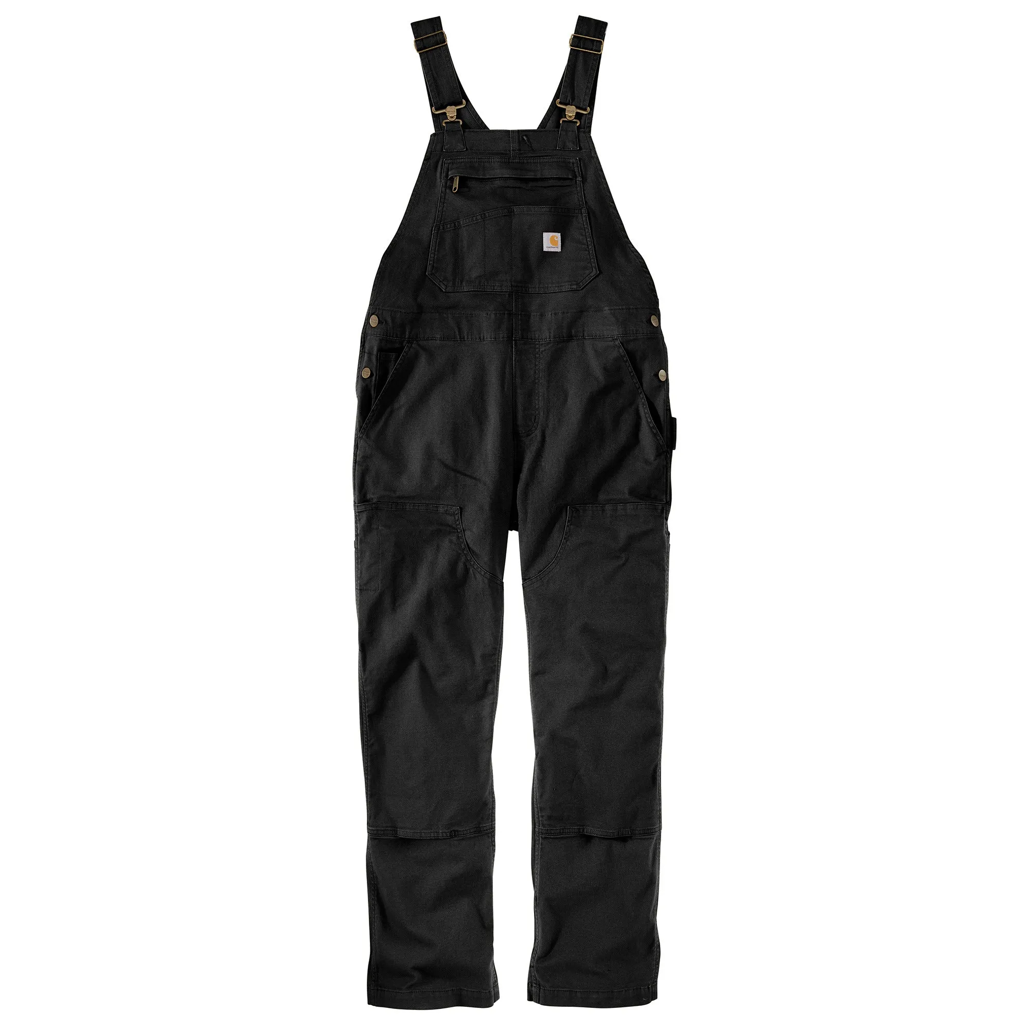 Women's Work Bib Overall  Loose Fit Canvas Rugged Flex® 106001 Black