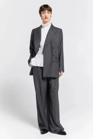 Workwear Trousers | Pinstripe Charcoal