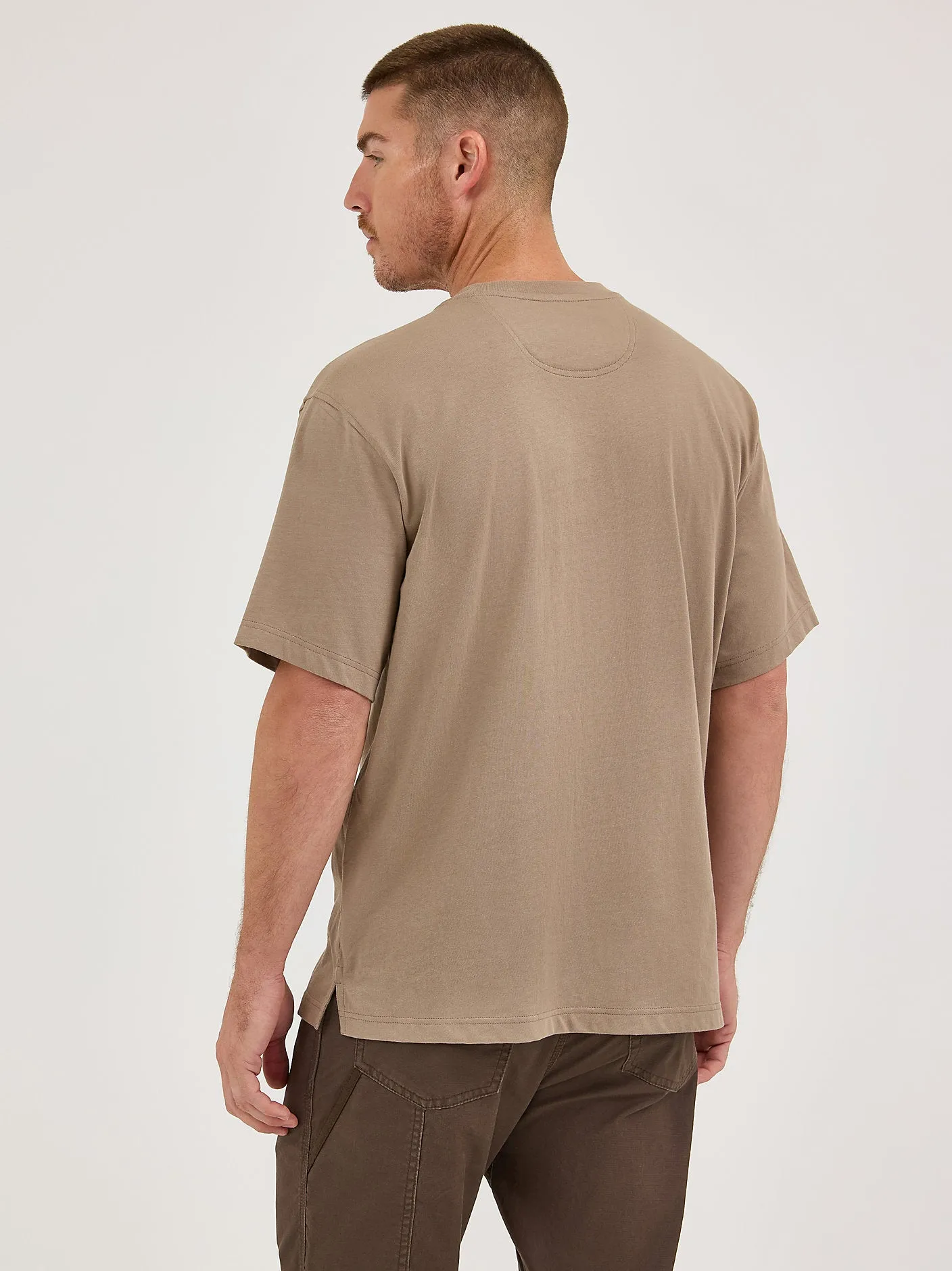 Wrangler® RIGGS Workwear® Short Sleeve Pocket T-Shirt - Dark Khaki - 112361164