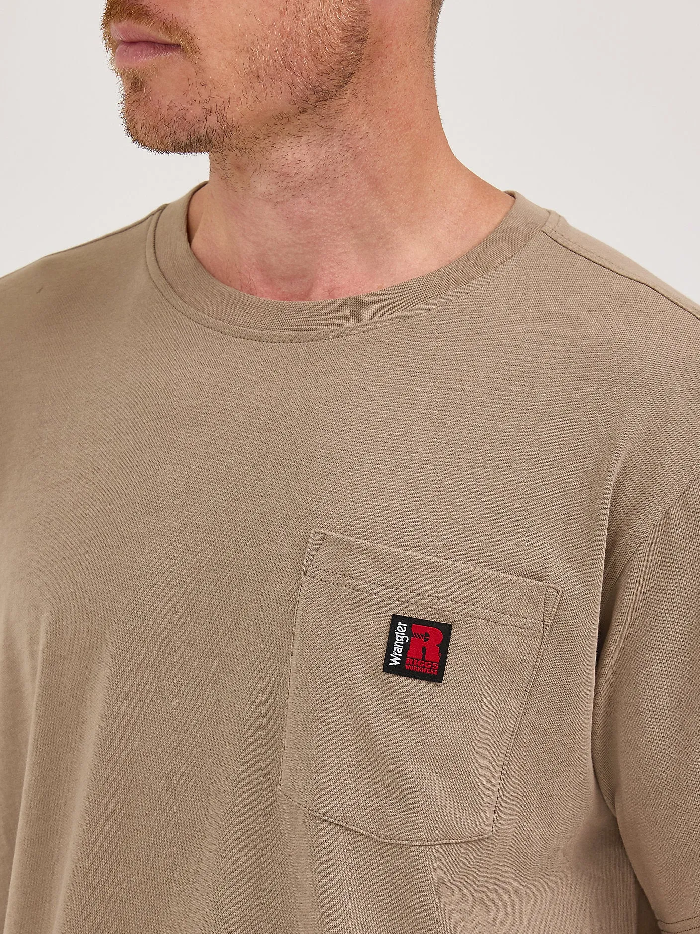 Wrangler® RIGGS Workwear® Short Sleeve Pocket T-Shirt - Dark Khaki - 112361164