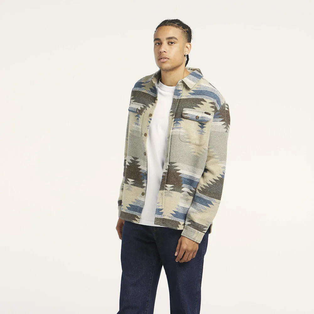 WRANGLER TRADE OVERSHIRT AZTEC SLATE BLUE