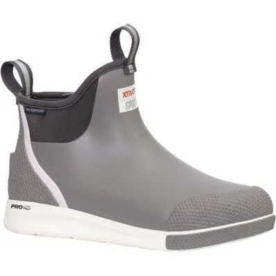 Xtratuf Men's Ankle 6" Waterproof Slip Resistant Deck Boot -Grey- ADSM100