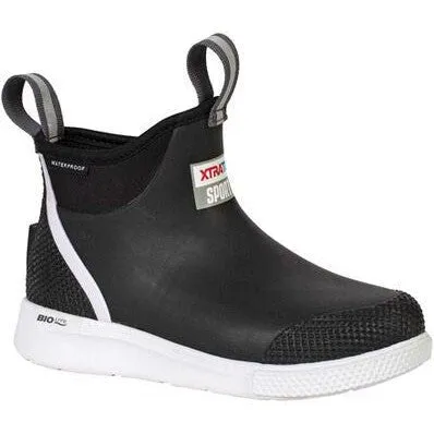 Xtratuf Women's Ankle 6" Waterproof Sports Deck Boot -Black- ADSW000