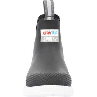 Xtratuf Women's Ankle 6" Waterproof Sports Deck Boot -Black- ADSW000