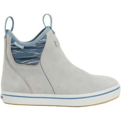Xtratuf Women's Leather 6" Waterproof Ankle Deck Work Boot -Grey- XWAL1BG