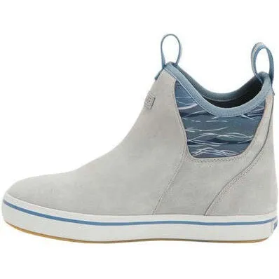Xtratuf Women's Leather 6" Waterproof Ankle Deck Work Boot -Grey- XWAL1BG