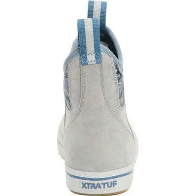 Xtratuf Women's Leather 6" Waterproof Ankle Deck Work Boot -Grey- XWAL1BG