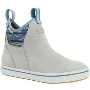 Xtratuf Women's Leather 6" Waterproof Ankle Deck Work Boot -Grey- XWAL1BG